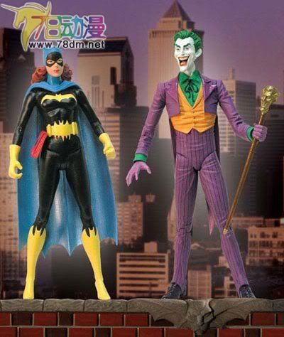DC Direct 可动玩具 经典Silverage系列 Batgirl & Joker 蝙蝠女孩与小丑