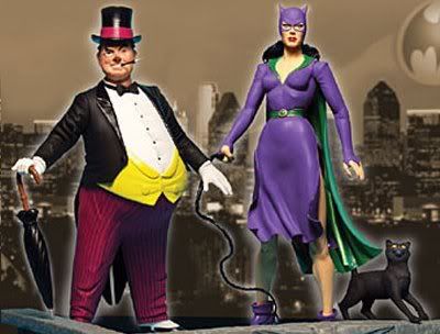 DC Direct 可动玩具 经典Silverage系列 Catwoman & Penguin 猫女与企鹅先生