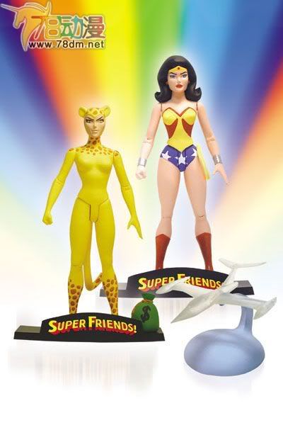 DC Direct 可动玩具 超级朋友系列 Wonder Woman Vs. Cheetah 神奇女侠对印度豹
