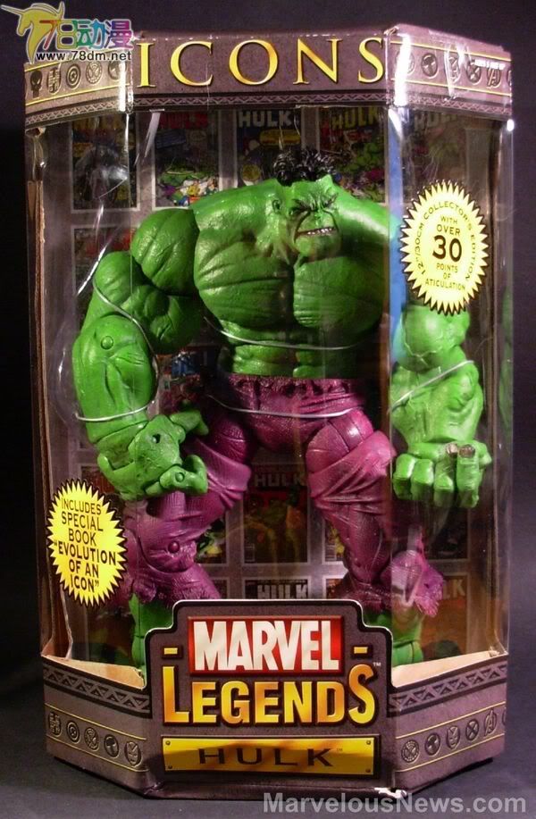 Marvel Legends Icons Series 1  12寸惊奇漫画传奇系列 第1代 Hulk  浩克