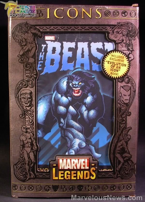 Marvel Legends Icons Series 3  12寸惊奇漫画传奇系列 第3代 Beast 蓝兽