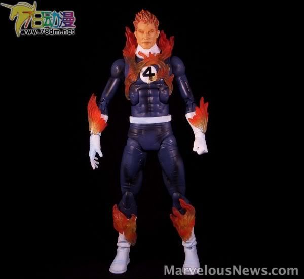 Marvel Legends Icons Series Wave 3  孩之宝12寸惊奇漫画传奇系列 第3代 Human Torch - Variant (Phasing) 霹雳火 特别版