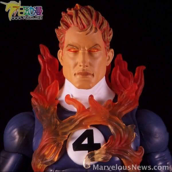Marvel Legends Icons Series Wave 3  孩之宝12寸惊奇漫画传奇系列 第3代 Human Torch - Variant (Phasing) 霹雳火 特别版