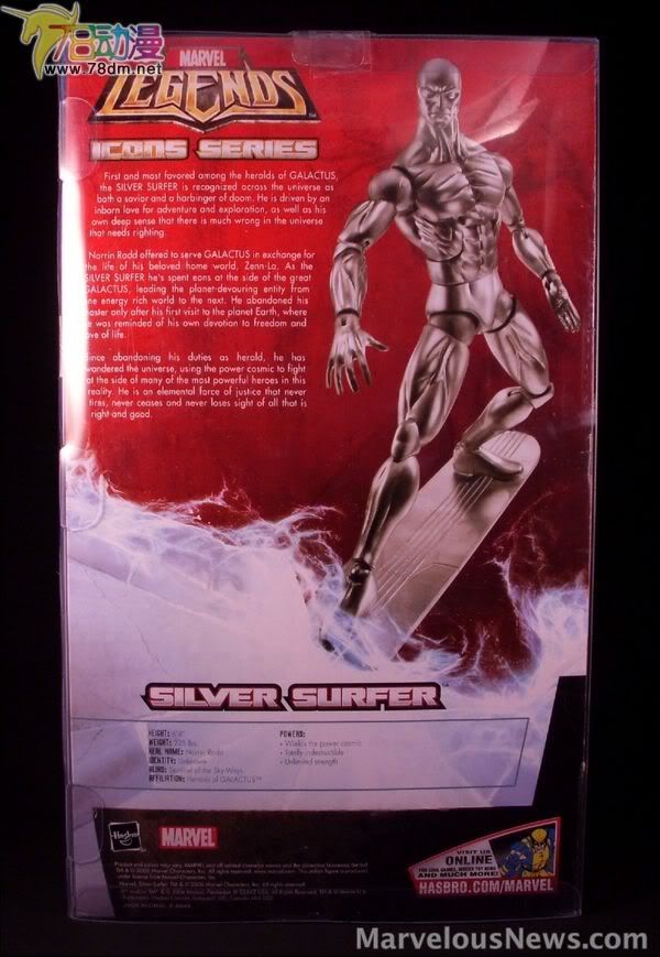 Marvel Legends Icons Series Wave 3  孩之宝12寸惊奇漫画传奇系列 第3代 Silver Surfer 银影侠