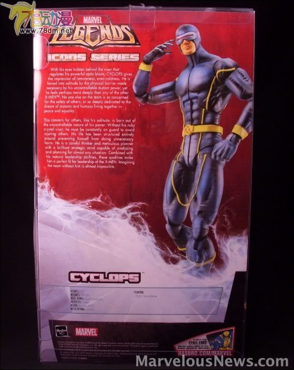 Marvel Legends Icons Series Wave 3  孩之宝12寸惊奇漫画传奇系列 第3代 Cyclops 独眼龙