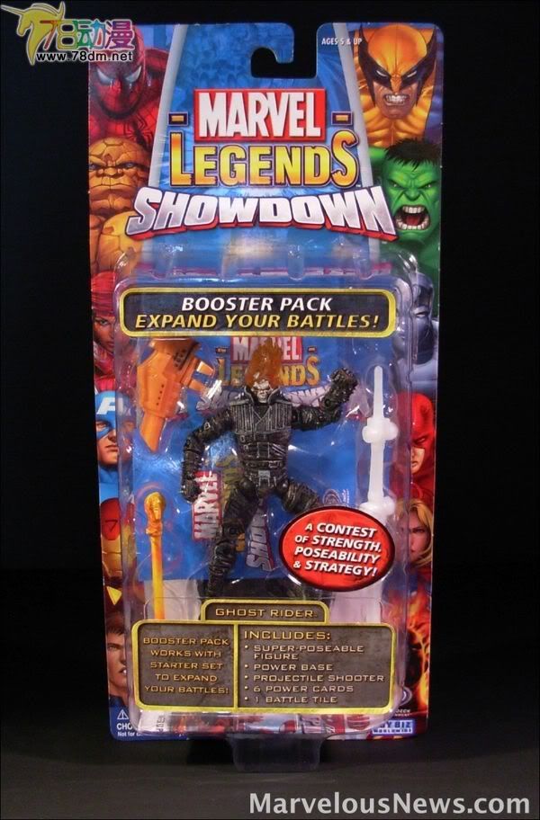 4寸惊奇漫画传奇Showdown系列 Booster Packs 第1代 Ghost Rider 恶灵骑士
