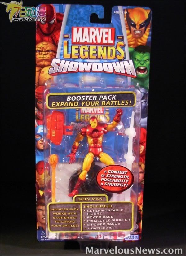 4寸惊奇漫画传奇Showdown系列 Booster Packs 第2代 Iron Man 钢铁侠