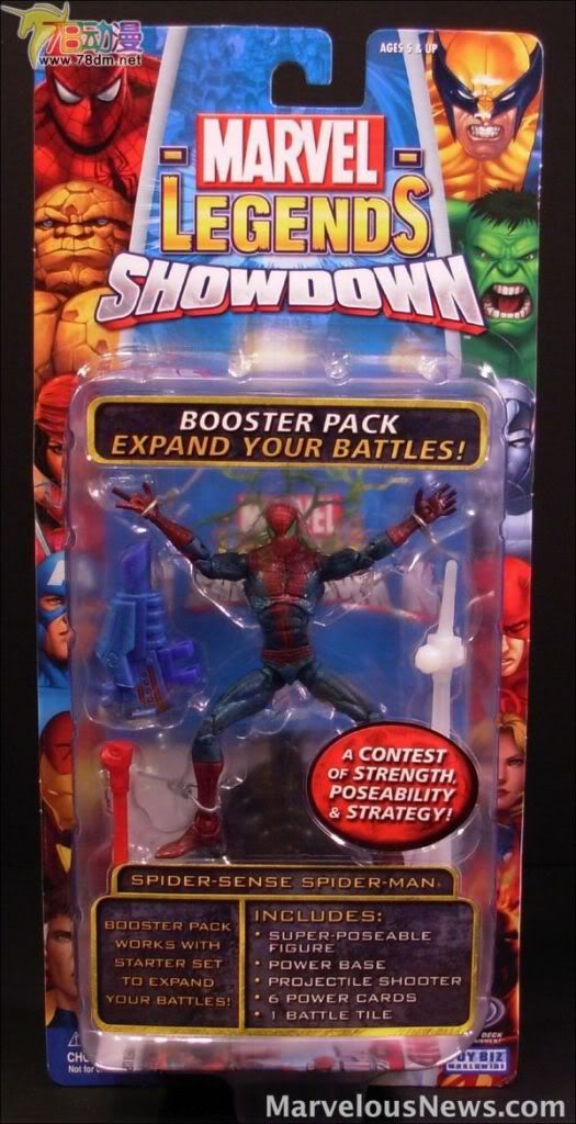 4寸惊奇漫画传奇Showdown系列 Booster Packs 第2代 Spider-Sense Spider-Man 蜘蛛侠