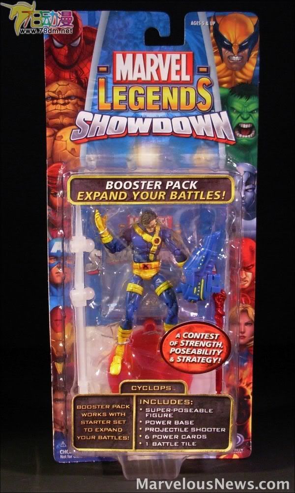 4寸惊奇漫画传奇Showdown系列 Booster Packs 第4代 Cyclops 独眼龙