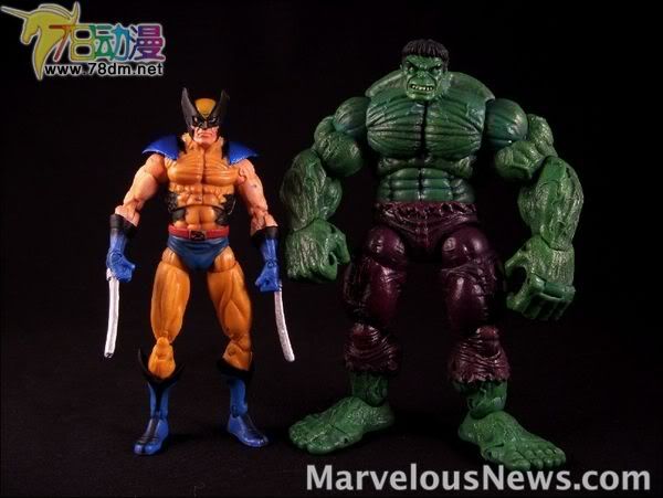 4寸惊奇漫画传奇Showdown系列 Starter Packs 第1代 Wolverine vs. Hulk 金刚狼VS绿巨人