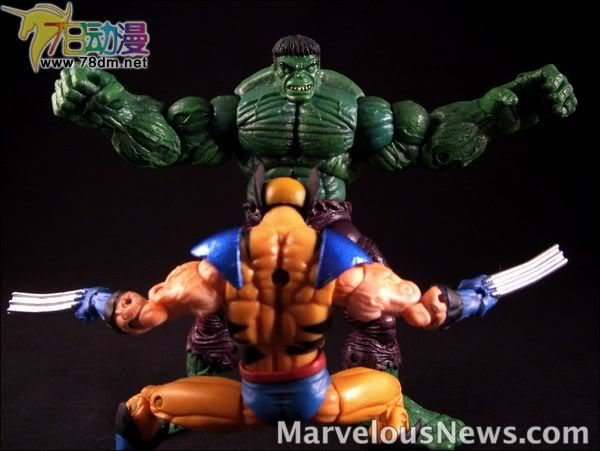 4寸惊奇漫画传奇Showdown系列 Starter Packs 第1代 Wolverine vs. Hulk 金刚狼VS绿巨人