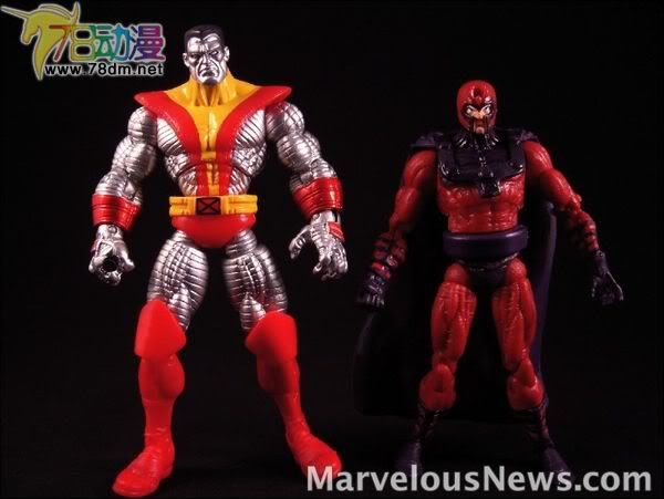 4寸惊奇漫画传奇Showdown系列 Starter Packs 第2代 Colossus vs. Magneto 金属人VS万磁王
