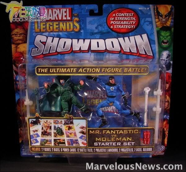 4寸惊奇漫画传奇Showdown系列 Starter Packs 第2代 Mr. Fantastic vs. Moleman 神奇先生VS Moleman 