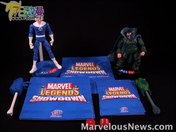 4寸惊奇漫画传奇Showdown系列 Starter Packs 第2代 Mr. Fantastic (Variant) vs. Moleman 神奇先生特别版VS Moleman