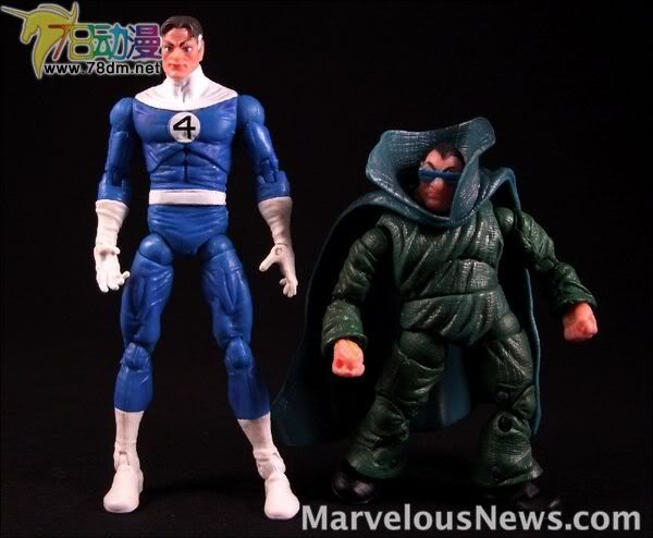 4寸惊奇漫画传奇Showdown系列 Starter Packs 第2代 Mr. Fantastic (Variant) vs. Moleman 神奇先生特别版VS Moleman