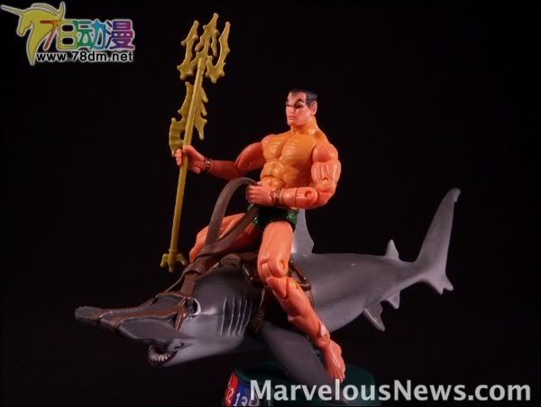 4寸惊奇漫画传奇Showdown系列 Booster Packs Namor & Hammerhead Shark  纳莫与鲨鱼艇