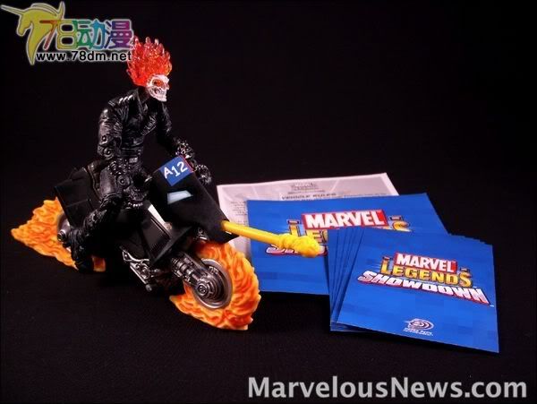 4寸惊奇漫画传奇Showdown系列 Booster Packs Ghost Rider & Motorcycle 恶灵骑士与摩托