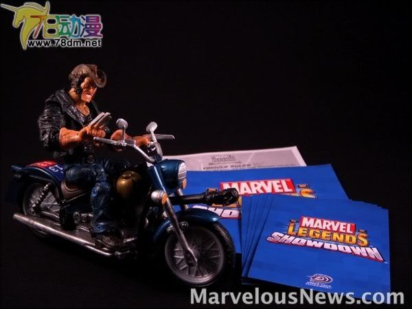 4寸惊奇漫画传奇Showdown系列 Booster Packs Logan & Chopper 金刚狼罗根与摩托