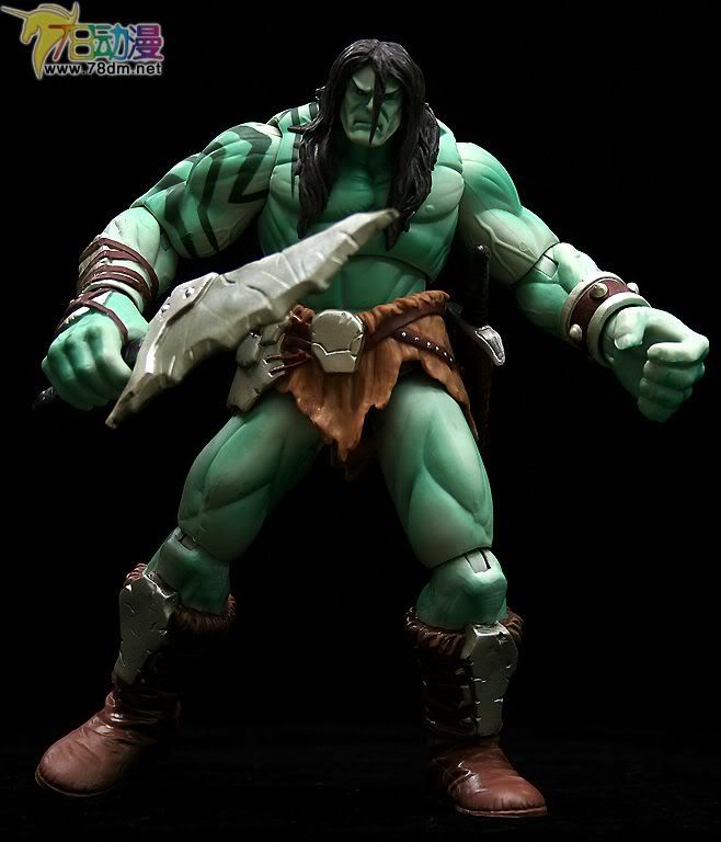 Marvel Legends Fin Fang Foom Series 孩之宝 绿巨人系列 Skaar - Son of Hulk 斯卡尔 绿巨人之子