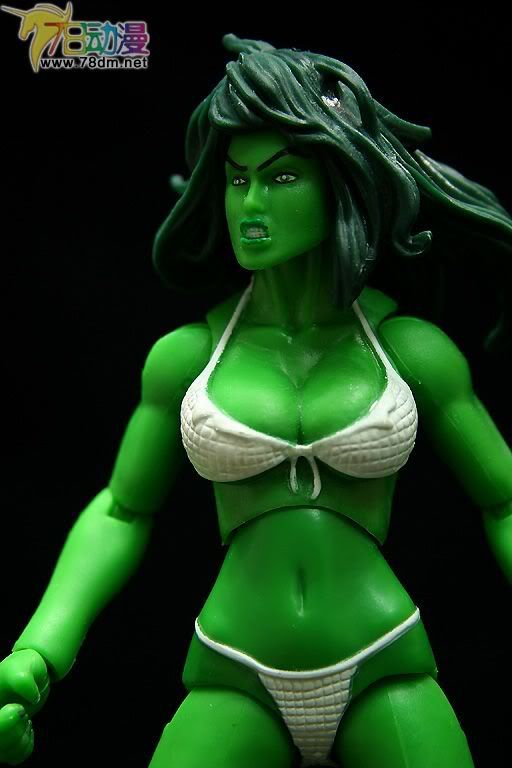 Marvel Legends Fin Fang Foom Series 孩之宝 绿巨人系列 Savage She Hulk 女绿巨人