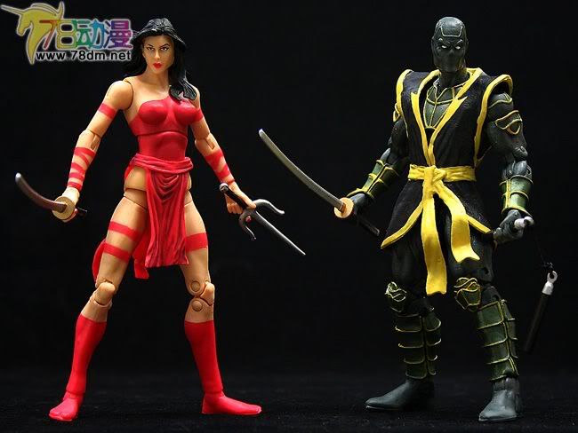 Marvel Legends Twin Packs  双人套装第1代 Elektra and Ronin 黑天使与浪人