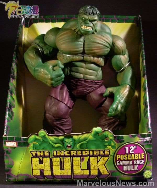 无敌浩克可动系列玩具 12寸系列 Gamma Rage Hulk 伽马愤怒浩克