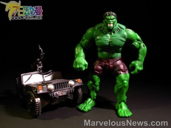 绿巨人电影版可动系列玩具 第1代 Smash & Crush Hulk w/ Military Truck 砸车浩克