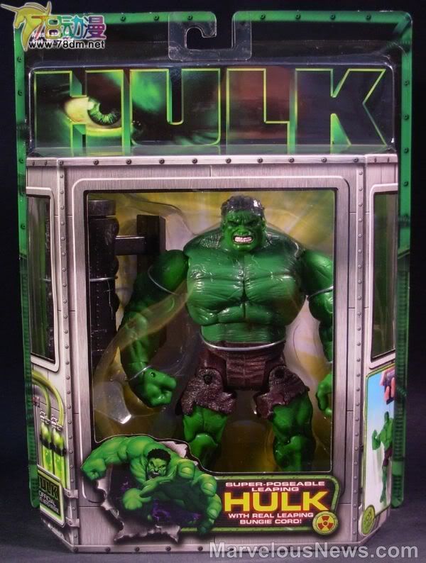 绿巨人电影版可动系列玩具 第1代 Super-Poseable Leaping Hulk 跳跃浩克