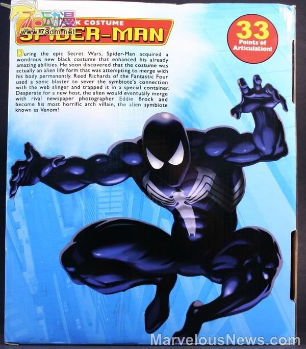 Amazing蜘蛛侠 12寸系列 Black Costume Spider-Man 黑蜘蛛侠