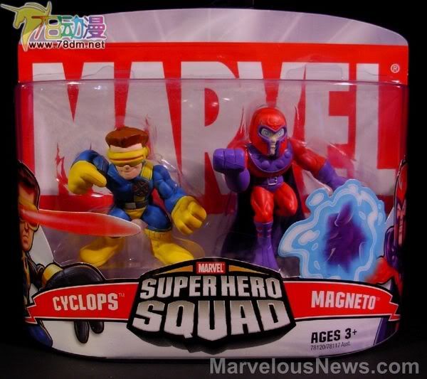 惊奇漫画超级英雄小队 第1代 Cyclops & Magneto 独眼龙与万磁王