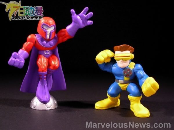 惊奇漫画超级英雄小队 第1代 Cyclops & Magneto 独眼龙与万磁王