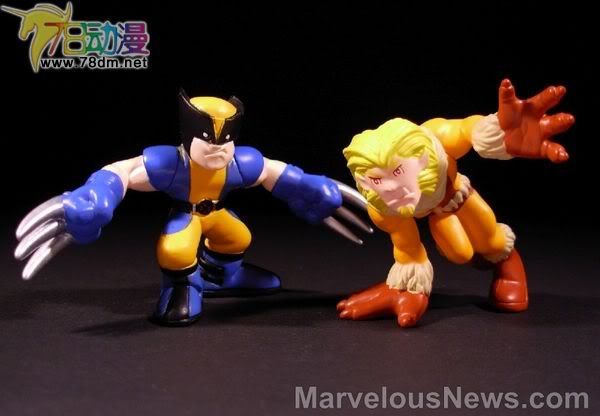 惊奇漫画超级英雄小队 第1代 Wolverine & Sabretooth 金刚狼与剑齿虎