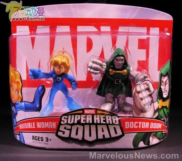 惊奇漫画超级英雄小队 第3代 Invisible Woman & Doctor Doom 隐形女与末日博士