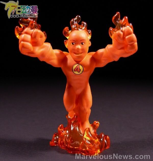 惊奇漫画超级英雄小队 第3代 Human Torch & Silver Surfer 霹雳火与银影侠
