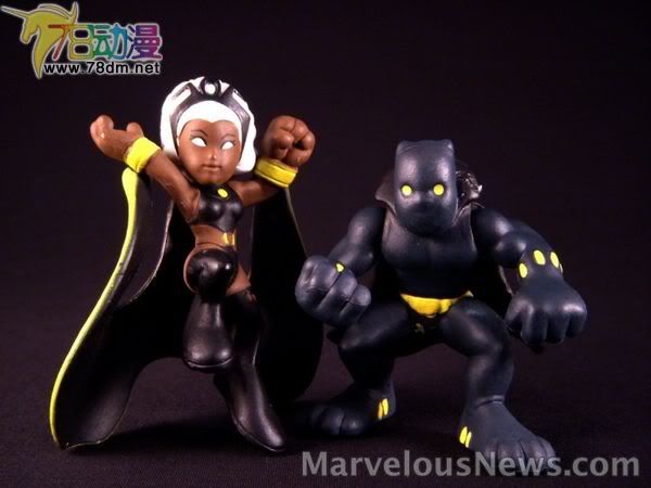 惊奇漫画超级英雄小队 第5代 Black Panther & Storm 黑豹与暴风女