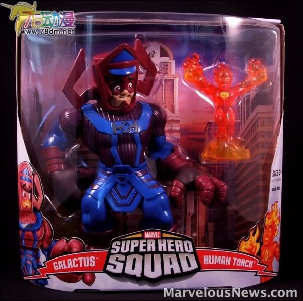 惊奇漫画超级英雄小队 百万级套装 Galactus & Human Torch 行星吞噬着与霹雳火