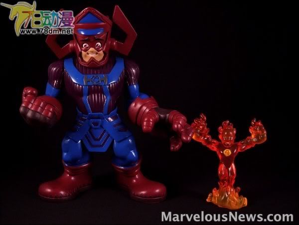 惊奇漫画超级英雄小队 百万级套装 Galactus & Human Torch 行星吞噬着与霹雳火