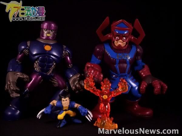 惊奇漫画超级英雄小队 百万级套装 Galactus & Human Torch 行星吞噬着与霹雳火