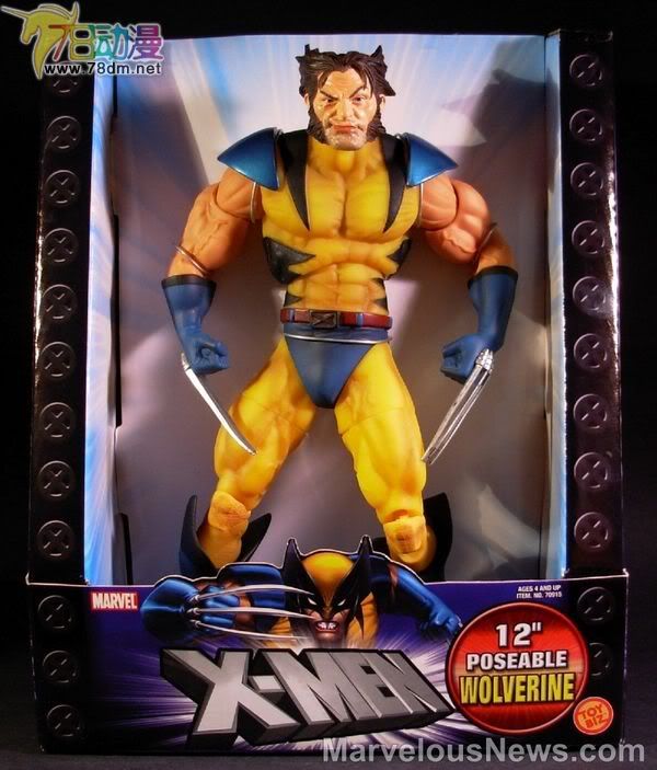 X战警经典系列 Wolverine (Unmasked) 12寸无面具金刚狼