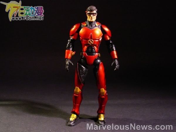 X战警可动系列 第1代 Ruby Quartz Armor Cyclops 红宝石盔甲 独眼龙