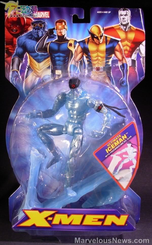 X战警可动系列 第3代 Ultimate Iceman (Variant 1) 终极兵人特别版