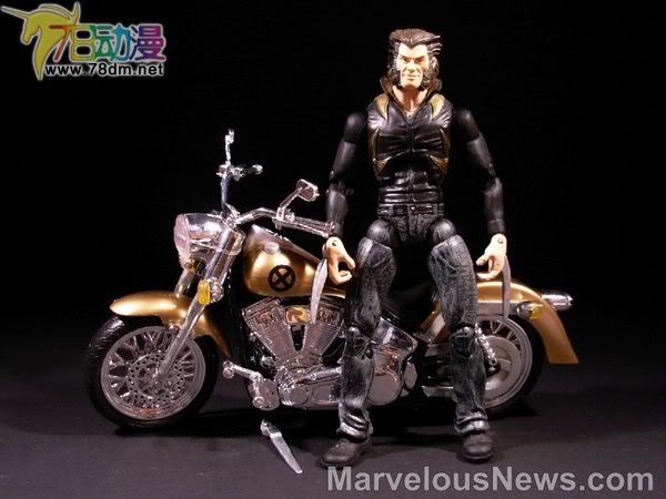 X战警可动系列 摩托版 X-Treme Mutant Cycle Wolverine 金刚狼与摩托车