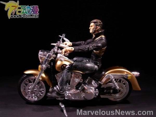 X战警可动系列 摩托版 X-Treme Mutant Cycle Wolverine 金刚狼与摩托车