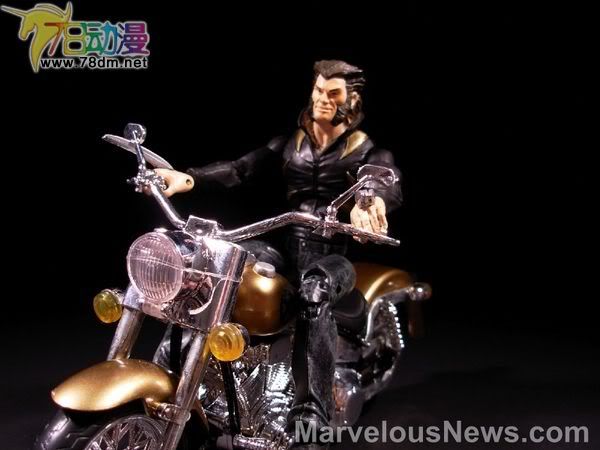 X战警可动系列 摩托版 X-Treme Mutant Cycle Wolverine 金刚狼与摩托车