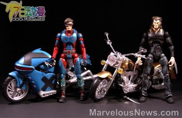 X战警可动系列 摩托版 X-Treme Mutant Cycle Wolverine 金刚狼与摩托车