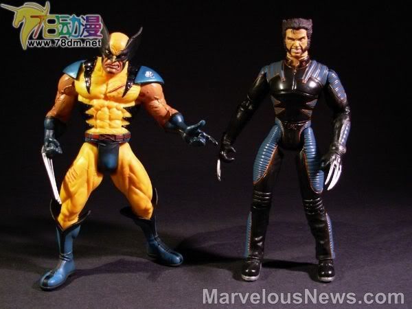 X战警电影版 第2代 Wolverine - Mutant Evolution of X Twin Pack  漫画版和电影版金刚狼套装