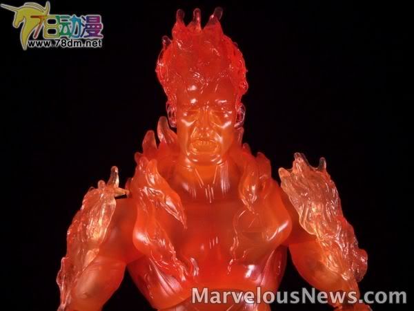 神奇四侠电影版1可动系列玩具 12寸系列 Human Torch - Variant 霹雳火