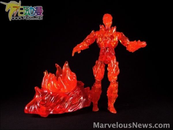 神奇四侠电影版2可动系列玩具 第1代 Blast Off Human Torch 霹雳火