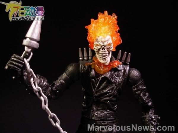 恶灵骑士电影版可动系列玩具 第1代 Raging Ghost Rider 狂暴恶灵骑士