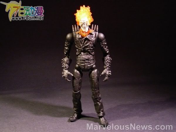 恶灵骑士电影版可动系列玩具 第1代 Raging Ghost Rider 狂暴恶灵骑士